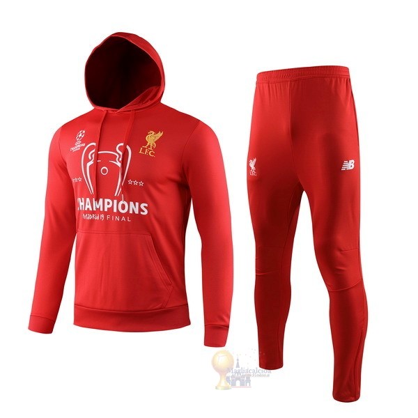 Calcio Maglie Tuta Presentazione Liverpool 2019 2020 Rosso Giallo