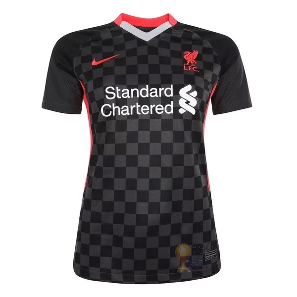 Calcio Maglie Tercera Camiseta Donna Liverpool 2020 2021 Nero