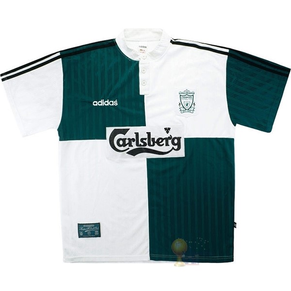 Calcio Maglie Away Maglia Liverpool Stile rétro 1995 1996 Verde