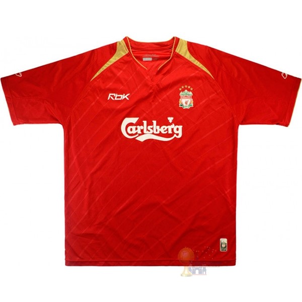 Calcio Maglie Casa Camiseta Liverpool Retro 2005 Rosso