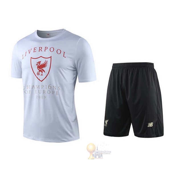 Calcio Maglie Formazione Set Completo Liverpool 2019 2020 Bianco Nero Rosso