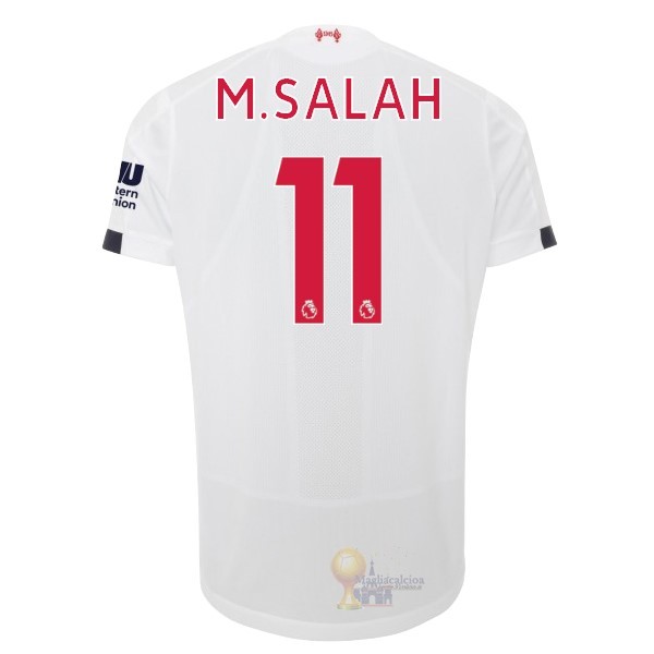 Calcio Maglie NO.11 M.Salah Away Maglia Liverpool 2019 2020 Bianco