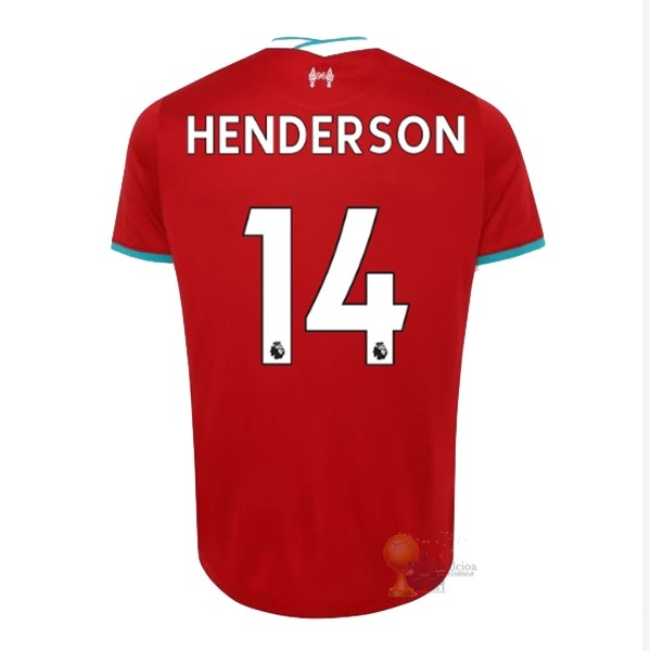 Calcio Maglie NO.14 Henderson Home Maglia Liverpool 2020 2021 Rosso