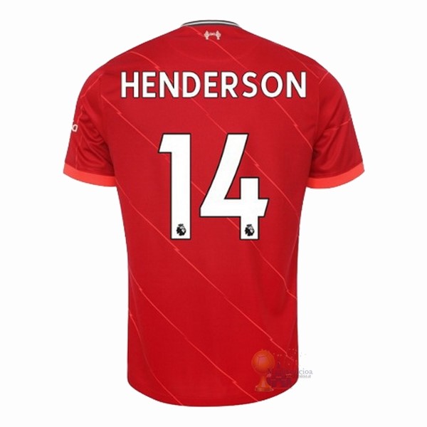 Calcio Maglie NO.14 Henderson Home Maglia Liverpool 2021 2022 Rosso