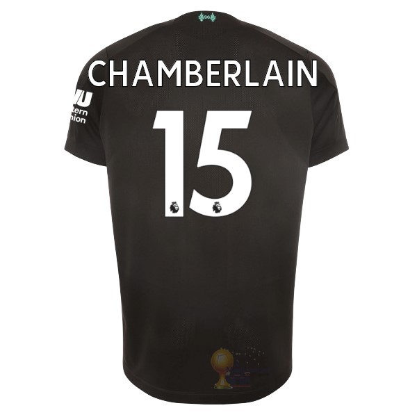 Calcio Maglie NO.15 Chamberlain Terza Maglia Liverpool 2019 2020 Nero