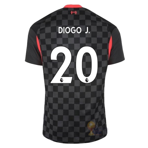 Calcio Maglie NO.20 Diogo Jota Terza Maglia Liverpool 2020 2021 Nero