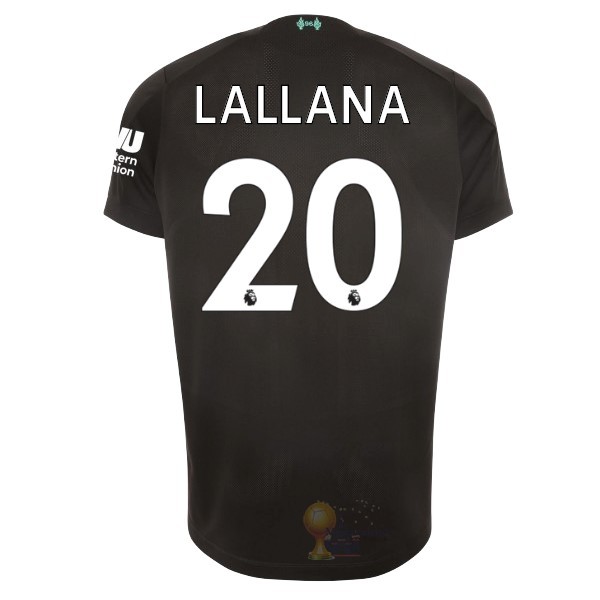 Calcio Maglie NO.20 Lallana Terza Maglia Liverpool 2019 2020 Nero