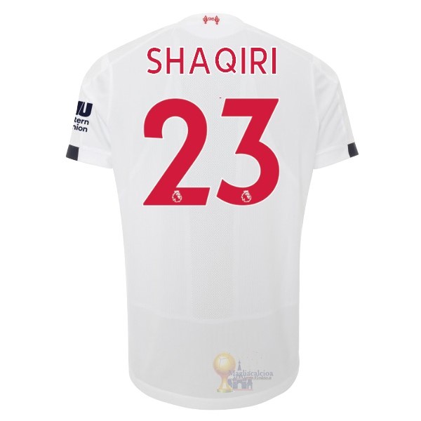 Calcio Maglie NO.23 Shaqiri Away Maglia Liverpool 2019 2020 Bianco