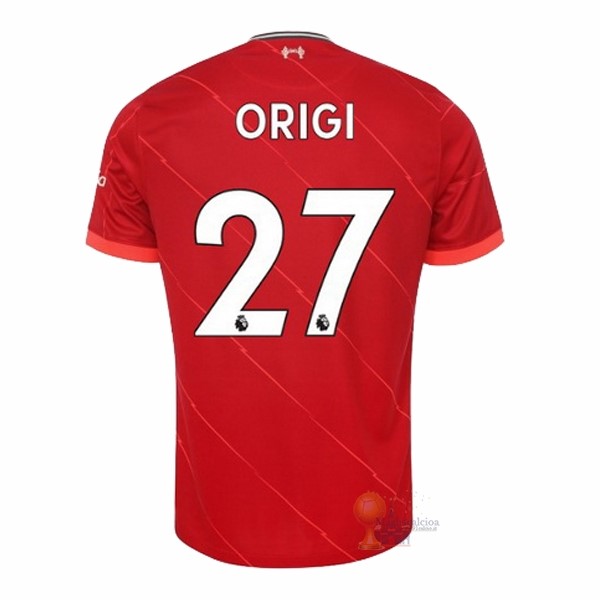 Calcio Maglie NO.27 Origi Home Maglia Liverpool 2021 2022 Rosso