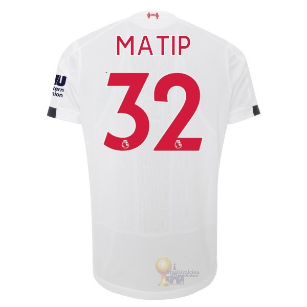 Calcio Maglie NO.32 Matip Away Maglia Liverpool 2019 2020 Bianco
