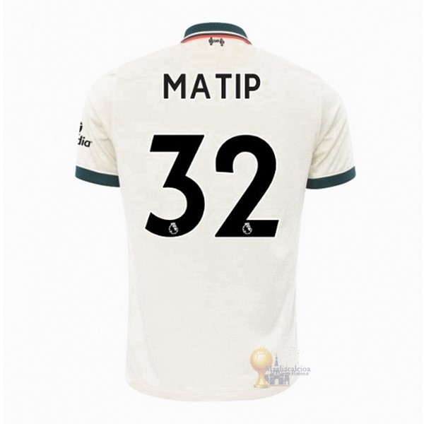 Calcio Maglie NO.32 Matip Away Maglia Liverpool 2021 2022 Bianco