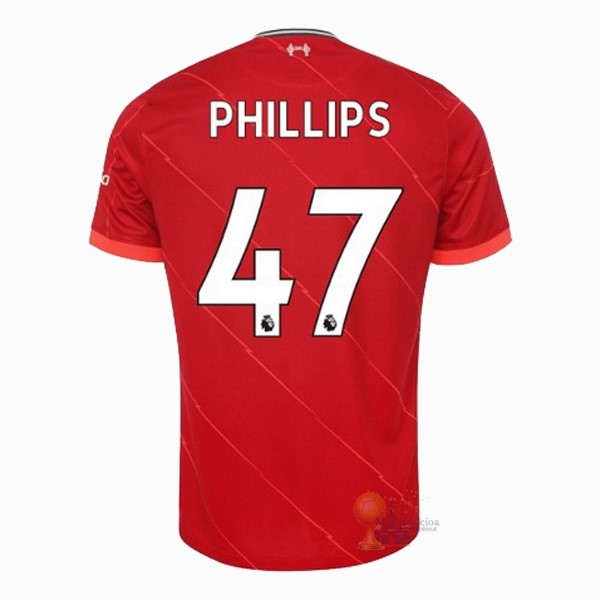 Calcio Maglie NO.47 Phillips Home Maglia Liverpool 2021 2022 Rosso