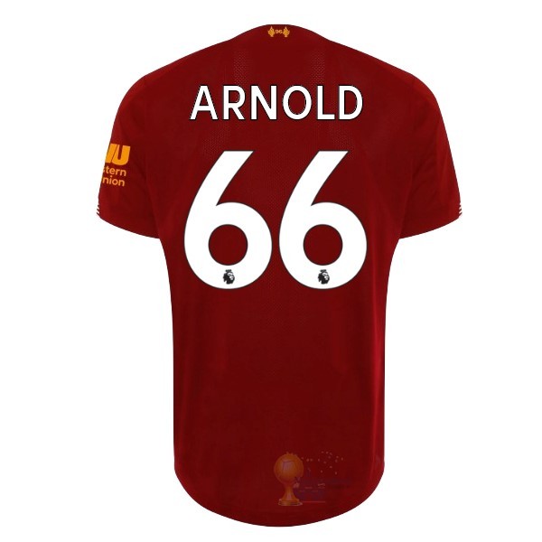 Calcio Maglie NO.66 Arnold Home Maglia Liverpool 2019 2020 Rosso