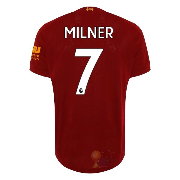 Calcio Maglie NO.7 Milner Home Maglia Liverpool 2019 2020 Rosso