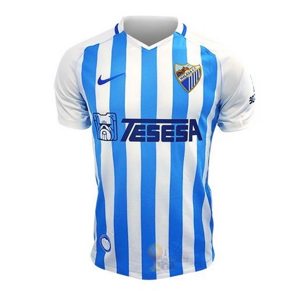 Calcio Maglie Home Maglia Málaga CF 2019 2020 Blu Bianco