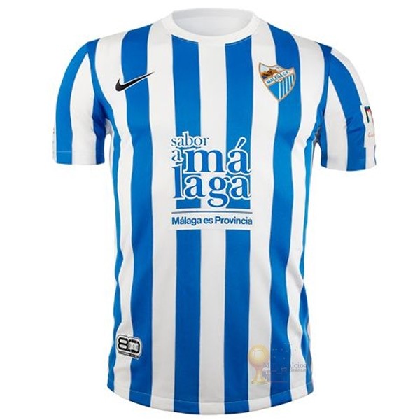 Calcio Maglie Thailandia Home Maglia Málaga CF 2021 2022 Blu Bianco