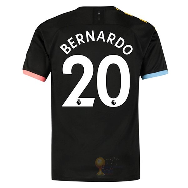 Calcio Maglie NO.20 Bernardo Away Maglia Manchester City 2019 2020 Nero
