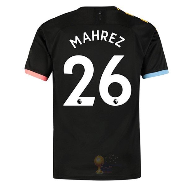 Calcio Maglie NO.26 Mahrez Away Maglia Manchester City 2019 2020 Nero