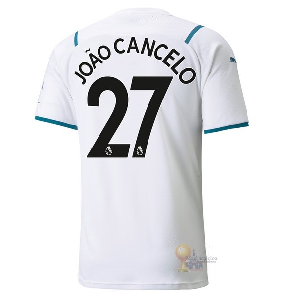 Calcio Maglie NO.27 Cancelo Away Maglia Manchester City 2021 2022 Bianco