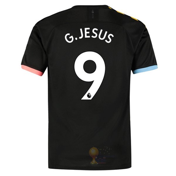 Calcio Maglie NO.9 G.Jesus Away Maglia Manchester City 2019 2020 Nero