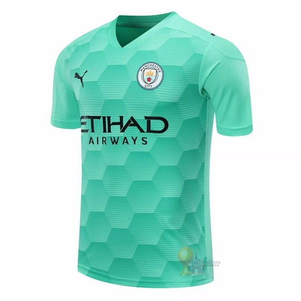 Calcio Maglie Segunda Camiseta Portero Manchester City 2020 2021 Verde