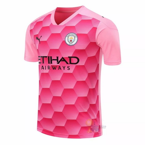 Calcio Maglie Tercera Camiseta Portero Manchester City 2020 2021 Rosa