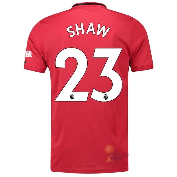 Calcio Maglie NO.23 Shaw Home Maglia Manchester United 2019 2020 Rosso