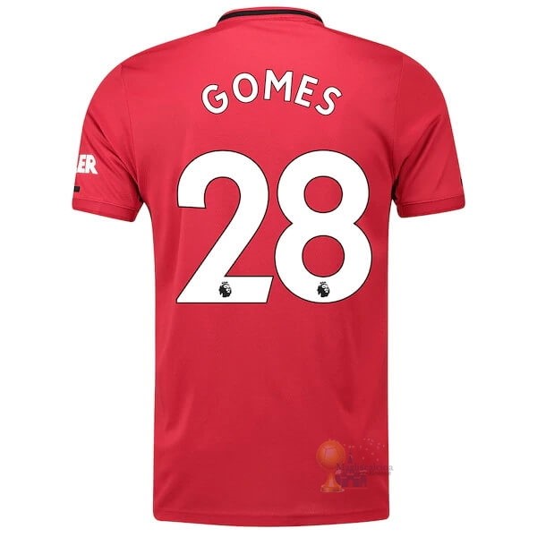 Calcio Maglie NO.28 Gomes Home Maglia Manchester United 2019 2020 Rosso