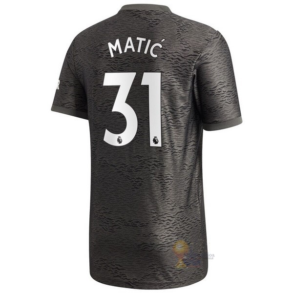 Calcio Maglie NO.31 Matic Away Maglia Manchester United 2020 2021 Nero