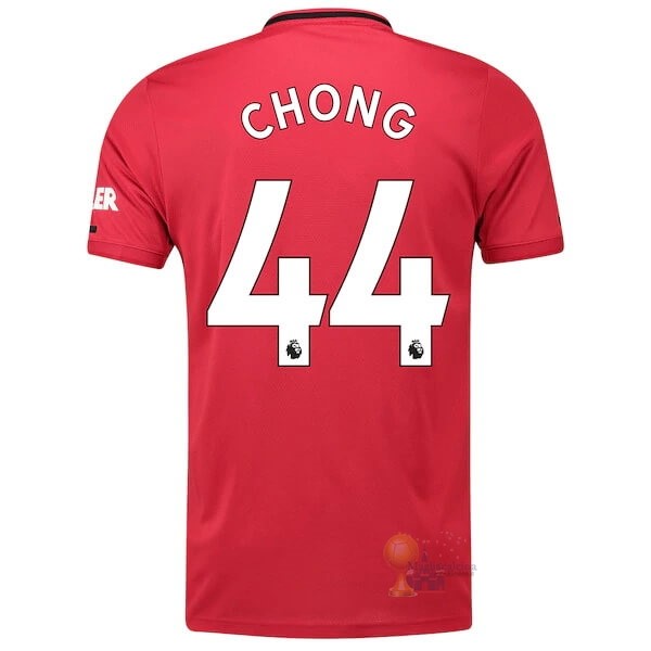 Calcio Maglie NO.44 Chong Home Maglia Manchester United 2019 2020 Rosso