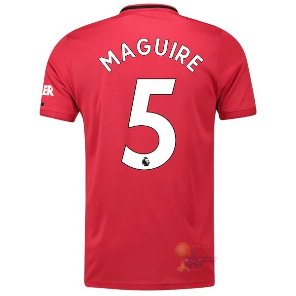 Calcio Maglie NO.5 Maguire Home Maglia Manchester United 2019 2020 Rosso