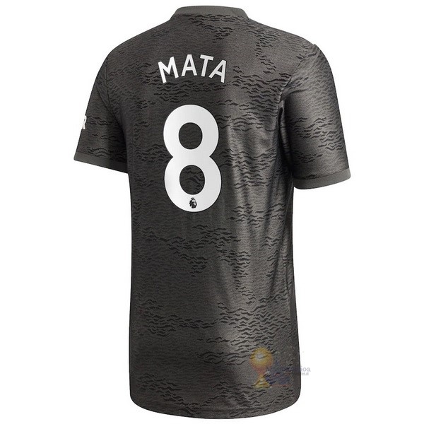 Calcio Maglie NO.8 Mata Away Maglia Manchester United 2020 2021 Nero