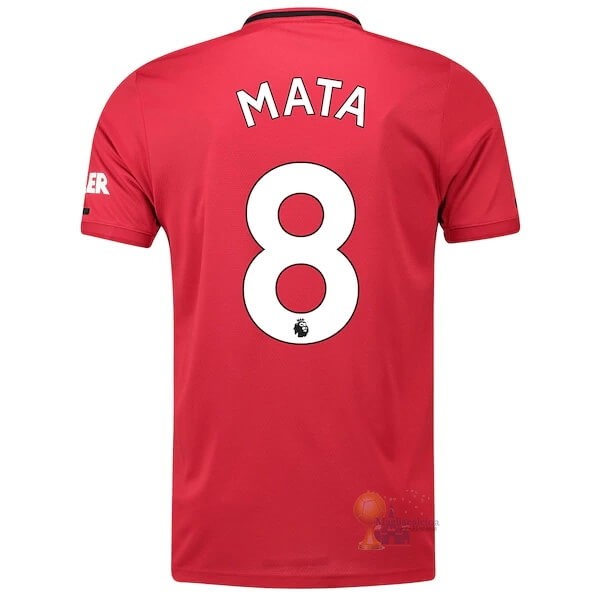 Calcio Maglie NO.8 Mata Home Maglia Manchester United 2019 2020 Rosso