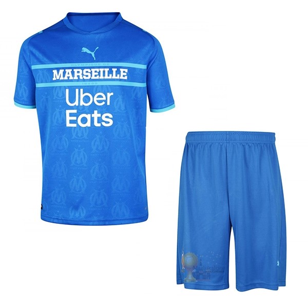 Calcio Maglie Terza Conjunto De Bambino Marseille 2021 2022 Blu