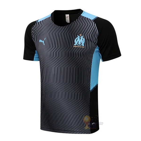 Calcio Maglie Formazione Marseille 2021 2022 Nero Blu