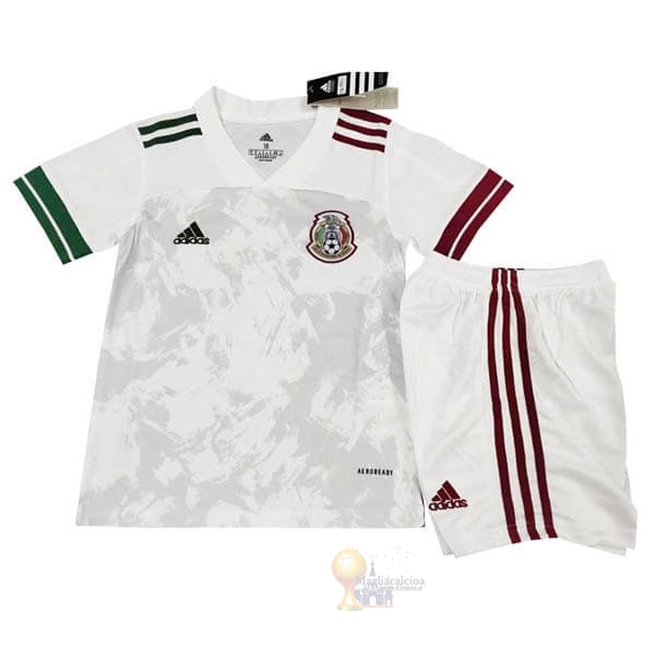Calcio Maglie Away Set Completo Bambino Messico 2020 Bianco