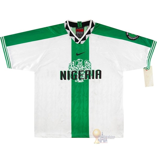 Calcio Maglie Away Maglia Nigeria Stile rétro 1996 Bianco
