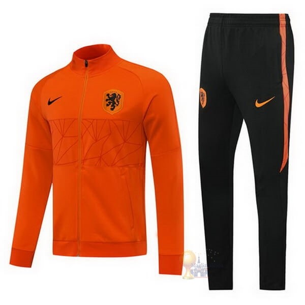 Calcio Maglie Tuta Presentazione Paesi Bassi 2020 Arancione
