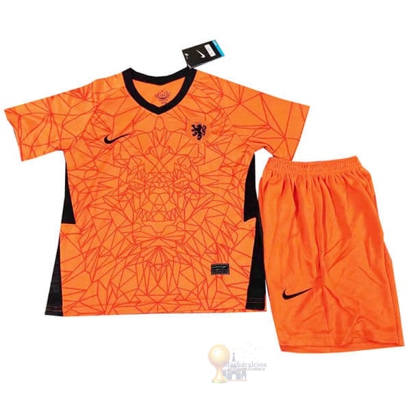 Calcio Maglie Home Set Completo Bambino Paesi Bassi 2020 Arancione