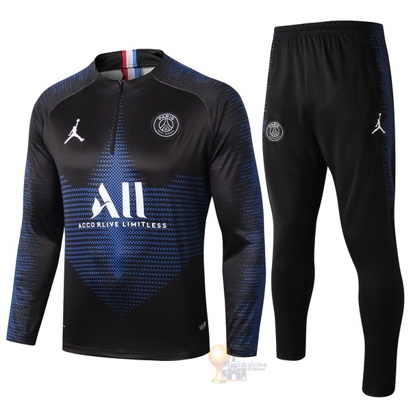 Calcio Maglie Tuta Presentazione Paris Saint Germain 2019 2020 Nero Blu Bianco