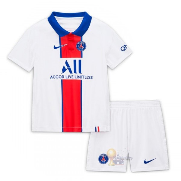 Calcio Maglie Away Conjunto De Bambino Paris Saint Germain 2020 2021 Bianco