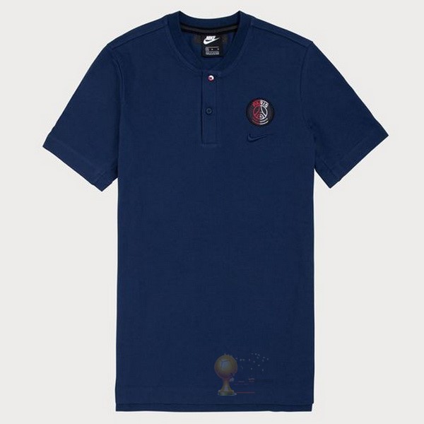 Calcio Maglie Polo Paris Saint Germain 2019 2020 Blu Navy