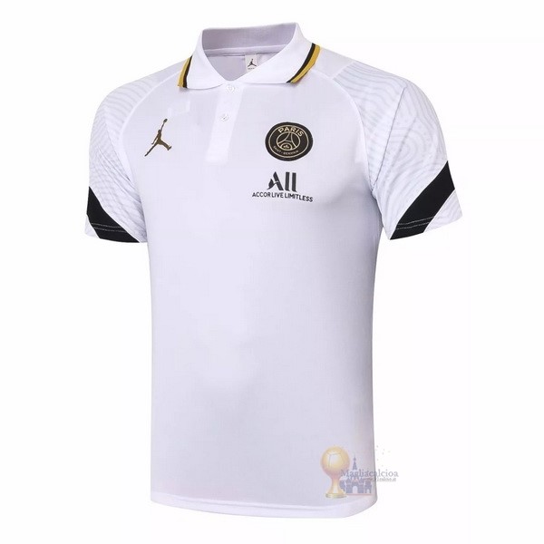 Calcio Maglie Polo Paris Saint Germain 2020 2021 Bianco