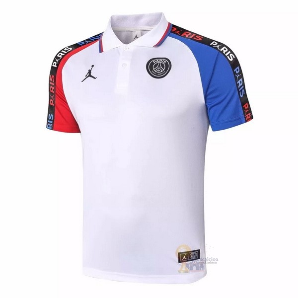 Calcio Maglie Polo Paris Saint Germain 2020 2021 Bianco Rosso Blu
