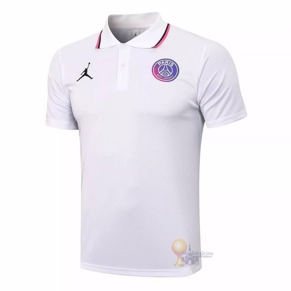Calcio Maglie Polo Paris Saint Germain 2021 2022 Bianco