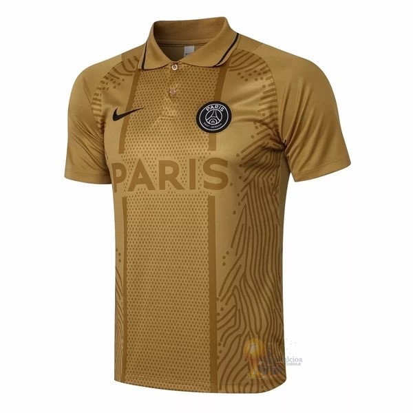 Calcio Maglie Polo Paris Saint Germain 2021 2022 Giallo