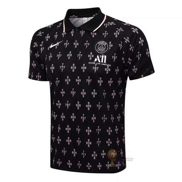 Calcio Maglie Polo Paris Saint Germain 2021 2022 Nero