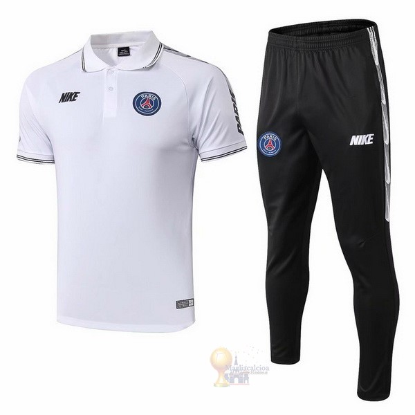 Calcio Maglie Set Completo Polo Paris Saint Germain 2019 2020 Bianco