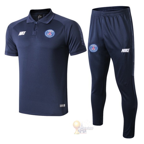 Calcio Maglie Set Completo Polo Paris Saint Germain 2019 2020 Blu