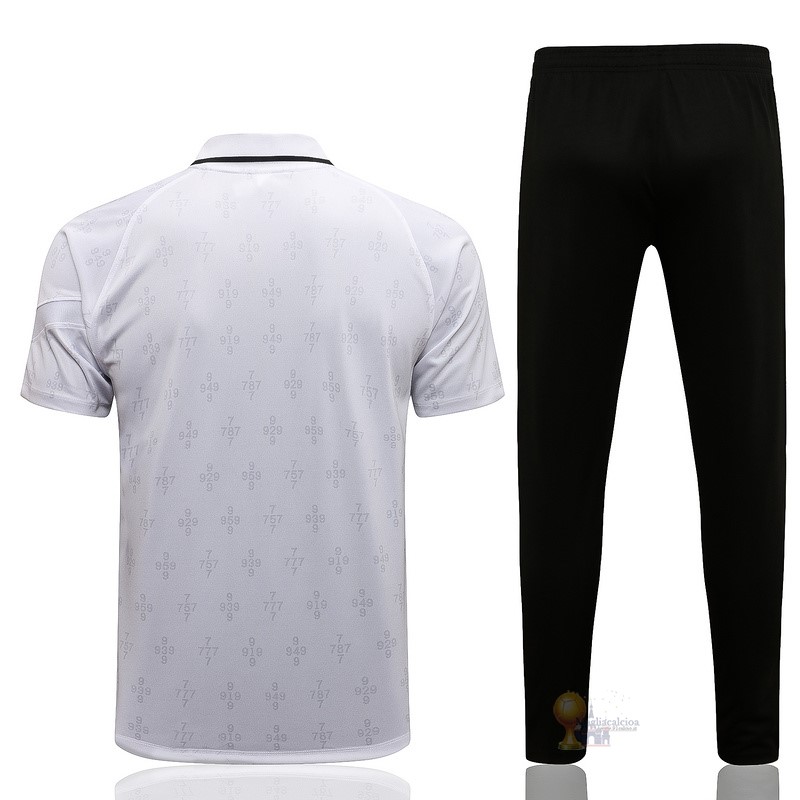 Calcio Maglie Set Completo Polo Paris Saint Germain 2021 2022 Bianco Nero